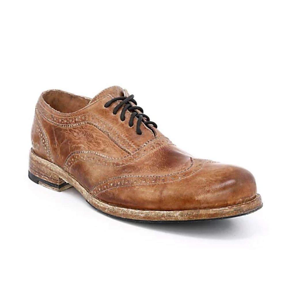 BED STU Leather Brogue Wingtip Oxfords